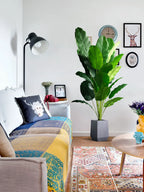 85-115Cm Large Artificial Plants Bird of Paradise Tree Tropical Fake Banana Leaves Plastic Palm Plants for Home Garden Decor