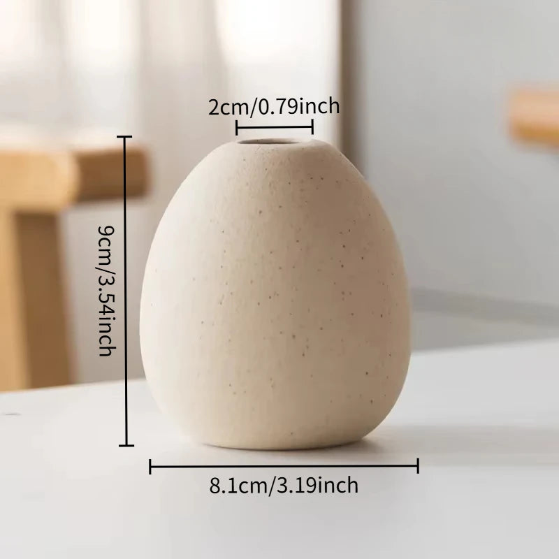 Nordic Ceramic Vase for Creative Flower Arrangement Hydroponic Plant Tabletop Living Room Decor Modern Minimalist Style