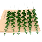 5 Heads Eucalyptus 3 Forks 5 Forks Money Leaf Simulation Artificial Flowers Nordic Wedding Home Decoration Artificial Plants