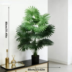 1PC Faux Enormous Fan Palm Trees 24Leaves Fan-Shaped Fake Greenery Suitable for Living Room Soft Decor Commercial Display Window