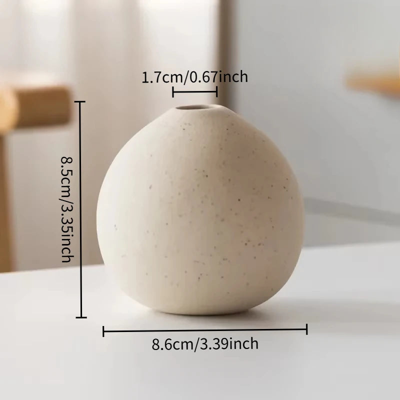 Nordic Ceramic Vase for Creative Flower Arrangement Hydroponic Plant Tabletop Living Room Decor Modern Minimalist Style