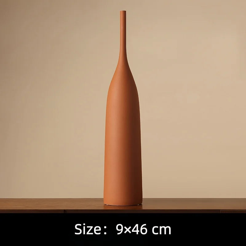 Nordic Minimalist Morandi Vase Vintage Brushed Texture Ceramic Vase Vintage Brushed Texture Ceramic Vase Home Decoration