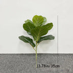 70In Ficus Artificial Tree Large Tropical Plants Plastic Fake Leafs Green Real Touch Banyan Tree for Home Garden Room Shop Decor