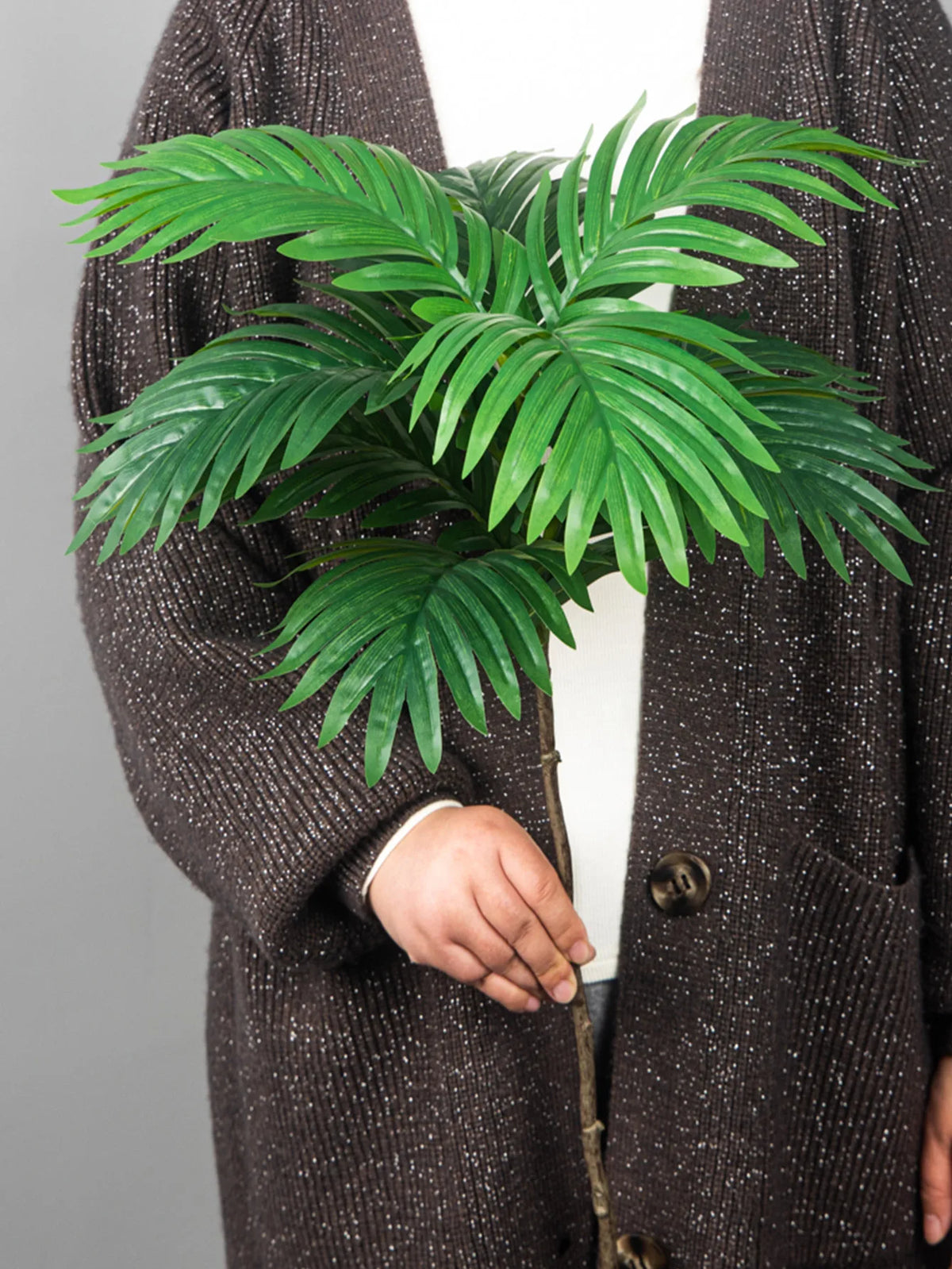 70-135Cm Large Artificial Palm Tree Fake Tropical Plants Green Monstera Leaves Plastic Banyan Tree for Garden Home Office Decor