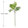 76-140Cm Large Artificial Ficus Tree Branch Fake Lacquer Tree Plastic Banyan Plants Green Tall Palm Leaves for Home Garden Decor