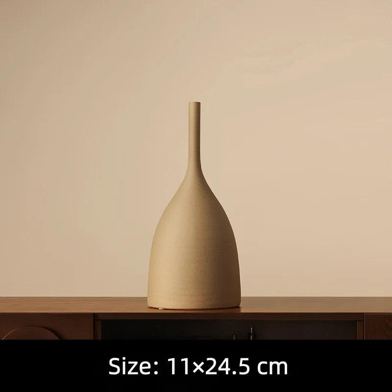 Nordic Minimalist Morandi Vase Vintage Brushed Texture Ceramic Vase Vintage Brushed Texture Ceramic Vase Home Decoration