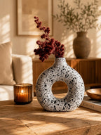 Terracotta Vase, Ceramic Pottery Decoration, Vase