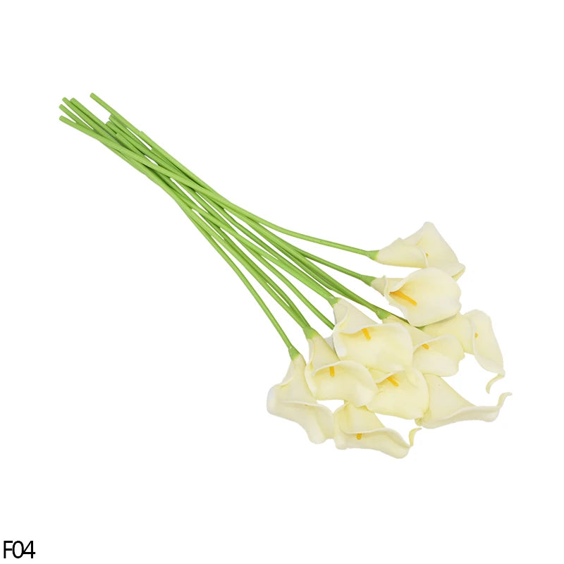 5/10 Heads Artificial Calla Lily Flowers PU Real Touch Wedding Decoration Fake Flowers Home Decoration Artificial Plants