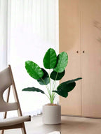 85-115Cm Tropical Artificial Plants, Large Fake Banana Tree, Plastic Bird of Paradise Plant Branches, Oversized Palm Leaves, for Home Garden Indoor Office Decor, excluding Planter, 1Pc