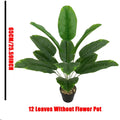 1PC 24Leaves Premium Extra-Large Artificial Banana Leaf Simulation Green Plant Suitable for Shop Garden Farmhouse Style Decora