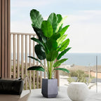 85-115Cm Large Artificial Plants Bird of Paradise Tree Tropical Fake Banana Leaves Plastic Palm Plants for Home Garden Decor