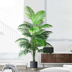 68-113Cm Large Artificial Palm Tree Tropical Fake Plants Green Plastic Palm Leafs Big Monstera Tree Branch for Home Garden Decor