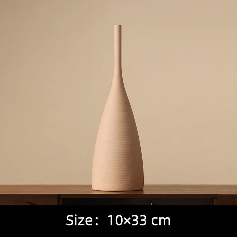 Nordic Minimalist Morandi Vase Vintage Brushed Texture Ceramic Vase Vintage Brushed Texture Ceramic Vase Home Decoration