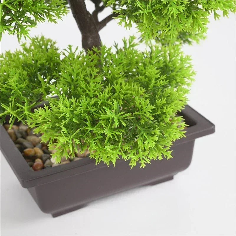 Artificial Plants Pine Bonsai Small Tree Pot Plants 