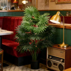 1PC Faux Enormous Fan Palm Trees 24Leaves Fan-Shaped Fake Greenery Suitable for Living Room Soft Decor Commercial Display Window