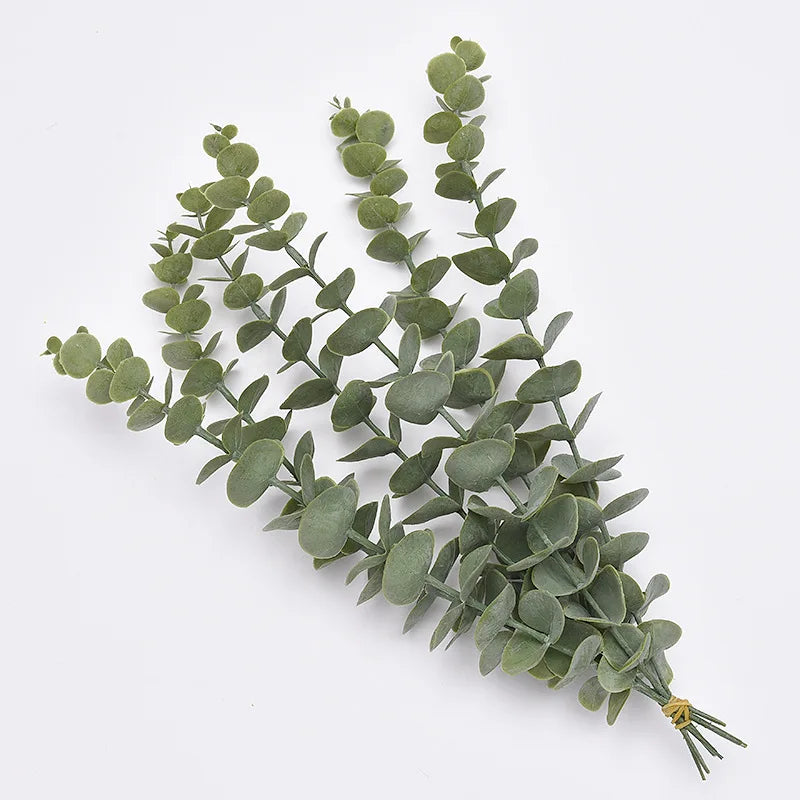 5 Heads Eucalyptus 3 Forks 5 Forks Money Leaf Simulation Artificial Flowers Nordic Wedding Home Decoration Artificial Plants