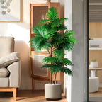 70-135Cm Large Artificial Palm Tree Fake Tropical Plants Green Monstera Leaves Plastic Banyan Tree for Garden Home Office Decor