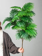 70-135Cm Large Artificial Palm Tree Fake Tropical Plants Green Monstera Leaves Plastic Banyan Tree for Garden Home Office Decor