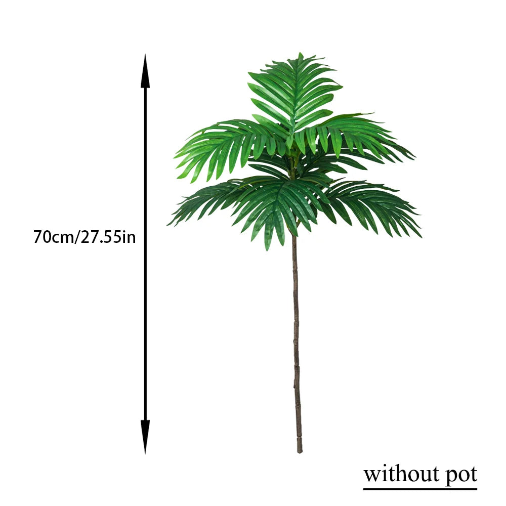 70-135Cm Large Artificial Palm Tree Fake Tropical Plants Green Monstera Leaves Plastic Banyan Tree for Garden Home Office Decor