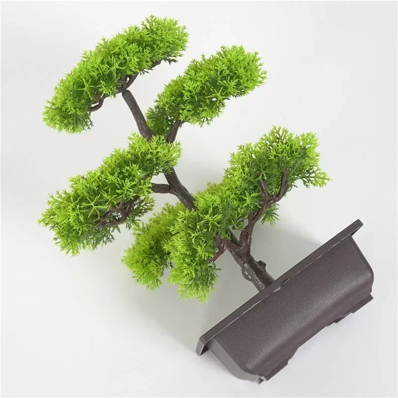Artificial Plants Pine Bonsai Small Tree Pot Plants 