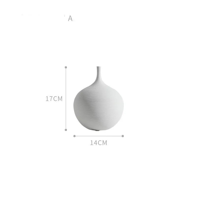 Nordic Minimalist Morandi Vase Vintage Brushed Texture Ceramic Vase Vintage Brushed Texture Ceramic Vase Home Decoration