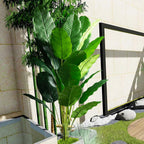 85-115Cm Large Artificial Plants Bird of Paradise Tree Tropical Fake Banana Leaves Plastic Palm Plants for Home Garden Decor