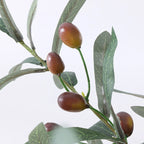 Artificial Olive Green Leaves Tree Branches Valentine'S Fruit Artificial Plants Photo Props Home Wedding Decortion Silk Flowers
