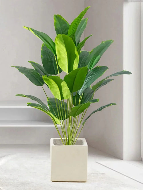 1Pc Artificial Plants Large Tropical Palm Tree Fake Banana Plants Leaves Real Touch Plastic Monstera Plant for Home Garden Decor